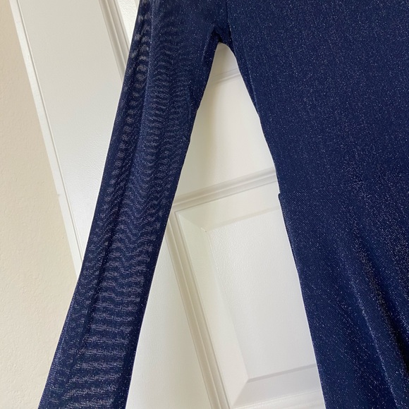 SHEIN Midi Dress in Navy Blue Size M - Picture 2 of 8